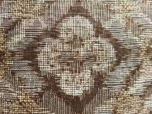 アンティーク　花菱模様織り出し本場村山泥大島紬着物